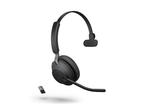 Jabra-Evolve2-65-UC-Black-Mono-Angled-with-USB-A-Dongle-LB